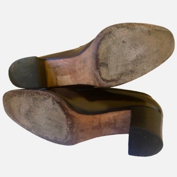 Calvin Klein Brown Leather Classic Pump Vintage '96 with Box - Picture 11 of 13